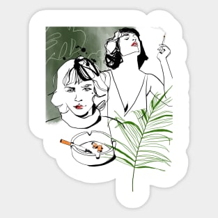 Palm Girl Sticker